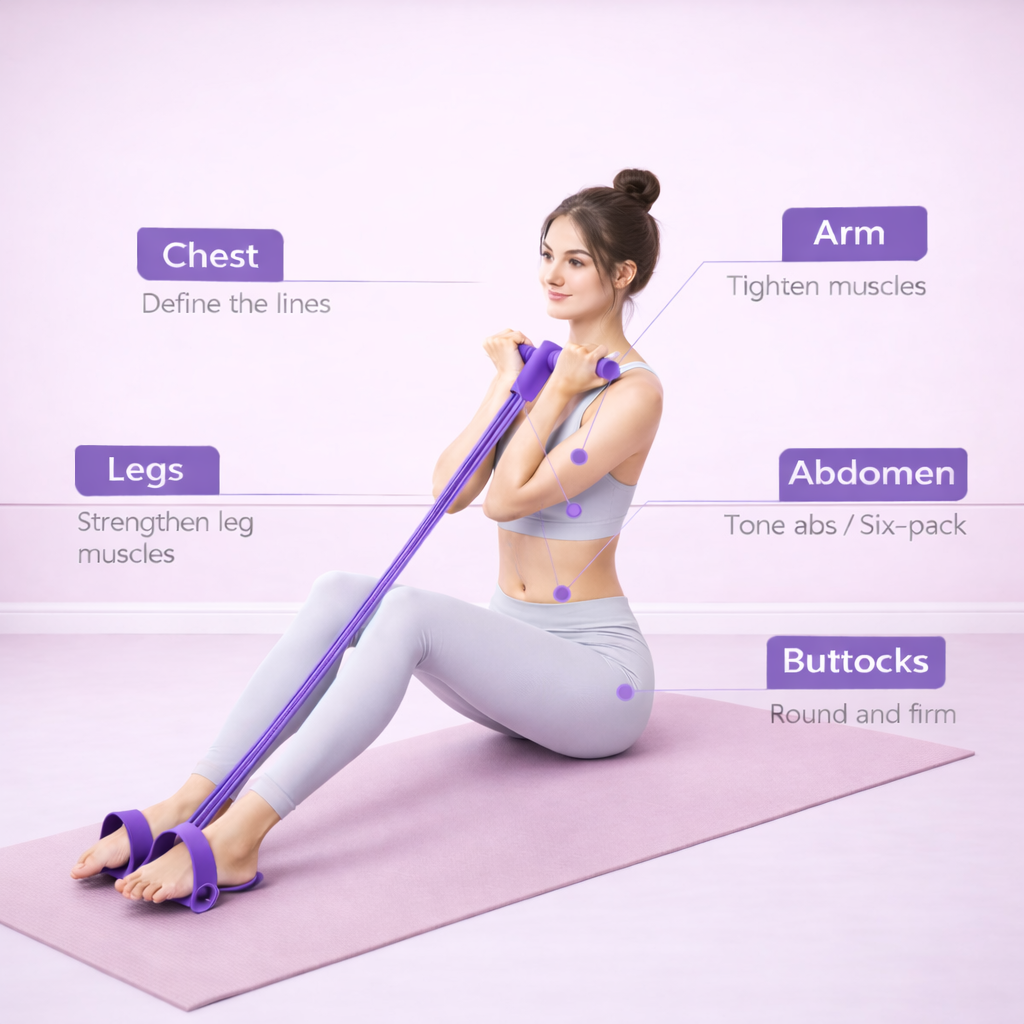 techymass™- 4 Tube Resistance Band